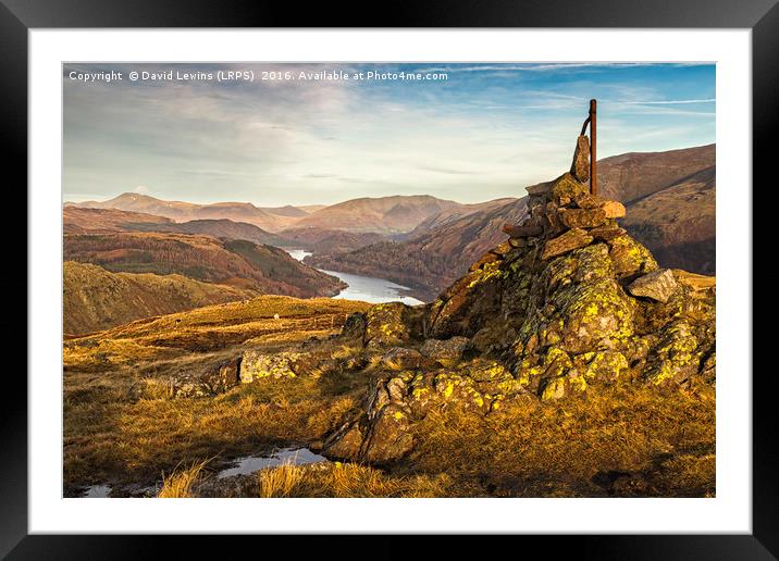 Thirlmere View Framed Mounted Print by David Lewins (LRPS)