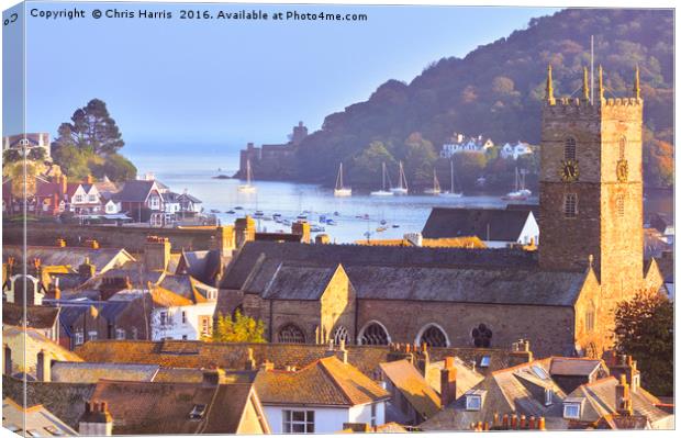 Dartmouth, on the English Riviera Canvas Print by Chris Harris