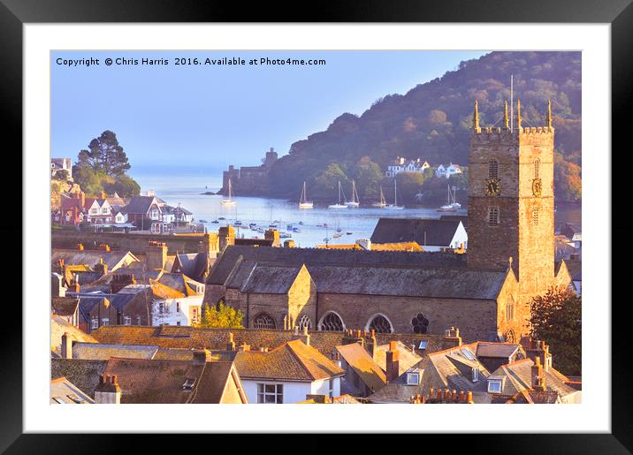 Dartmouth, on the English Riviera Framed Mounted Print by Chris Harris