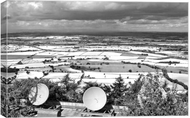 Dishes on the Wrekin Canvas Print by Darren Burroughs