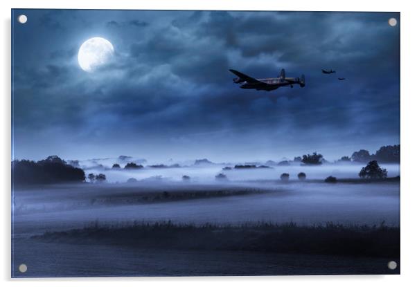 Late Night Lancasters Acrylic by J Biggadike