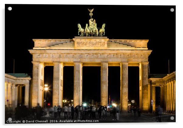 Brandenburg Gate Acrylic by David Chennell