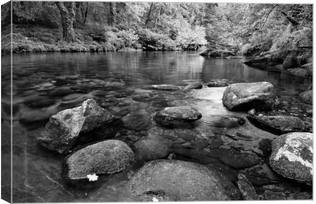     Tranquility in mono                            Canvas Print by philip myers
