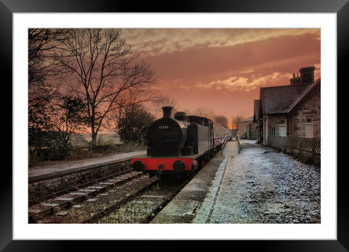 Hawes Station  Framed Mounted Print by Irene Burdell