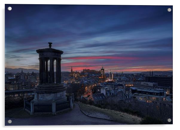 Edinburgh Acrylic by Angela H