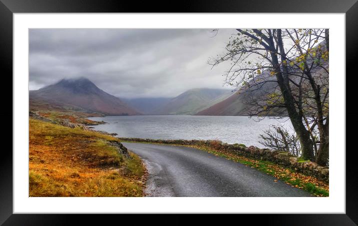 Wastwater Lake District Framed Mounted Print by Dave Leason