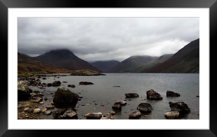 Wastwater Lake District Framed Mounted Print by Dave Leason