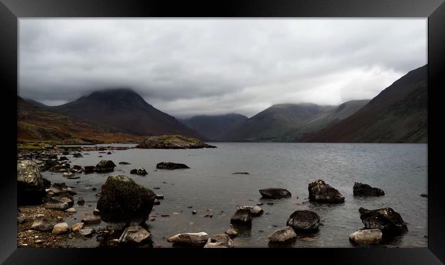 Wastwater Lake District Framed Print by Dave Leason