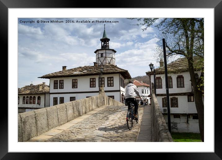 Tryavna central Bulgaria.  Framed Mounted Print by Steve Whitham