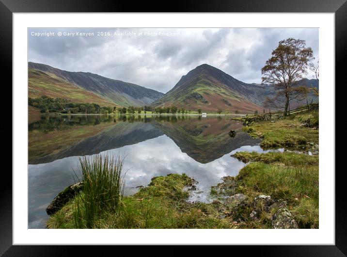 Fleetwith Pike Reflections Framed Mounted Print by Gary Kenyon