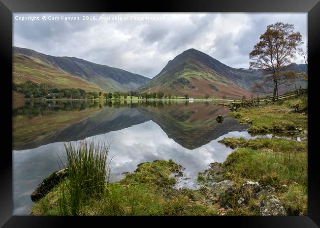 Fleetwith Pike Reflections Framed Print by Gary Kenyon