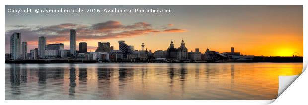  "Liverpool Waterfront" Print by raymond mcbride