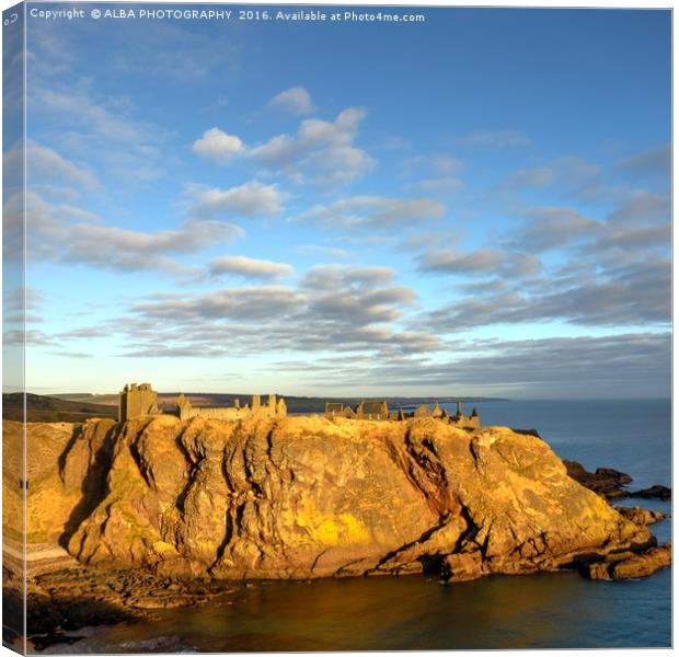 Dunnottar Castle, Stonehaven, Scotland. Canvas Print by ALBA PHOTOGRAPHY