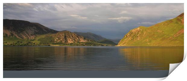 Ennerdale Water and Anglers Crag Print by Linda Lyon