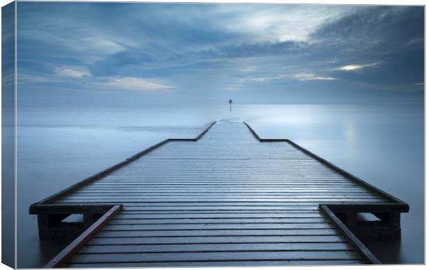Long exposure Lifeboat Jetty, Lytham St Annes Canvas Print by Colin Jarvis