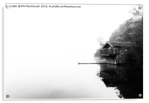 Duke of Portland Boathouse, Ullswater Acrylic by Phil MacDonald