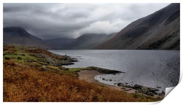 Autumn at Wastwater Print by Dave Leason