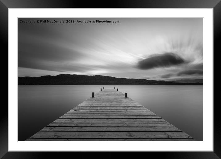 Windermere Jetty Sunset, the UK Lake District Framed Mounted Print by Phil MacDonald