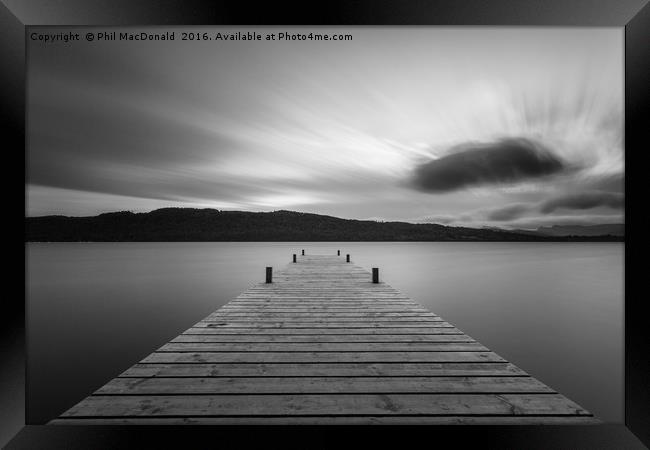 Windermere Jetty Sunset, the UK Lake District Framed Print by Phil MacDonald