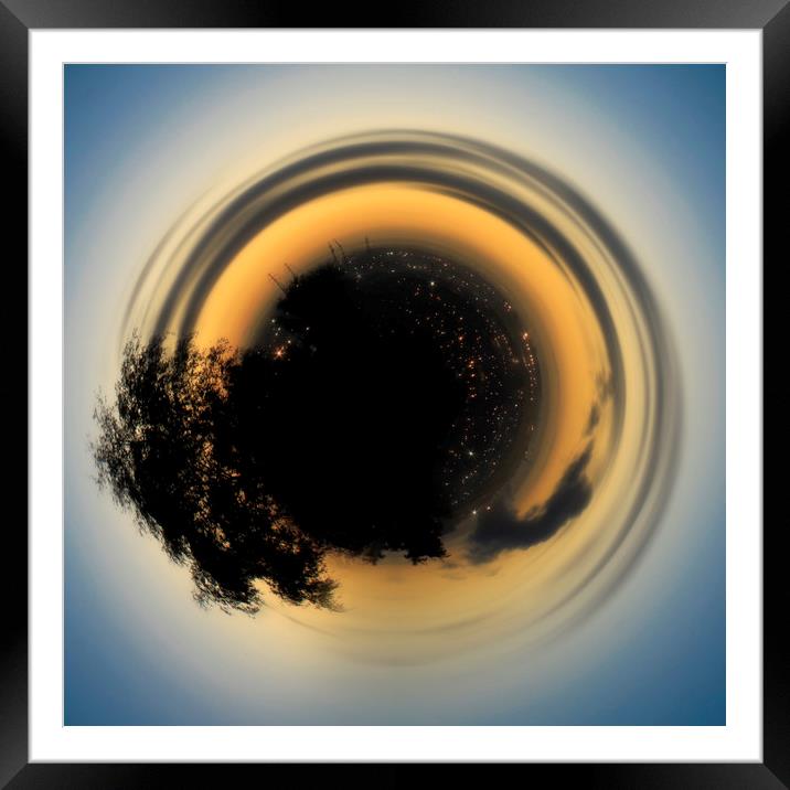 Sunrise Planet Framed Mounted Print by Gareth Willey