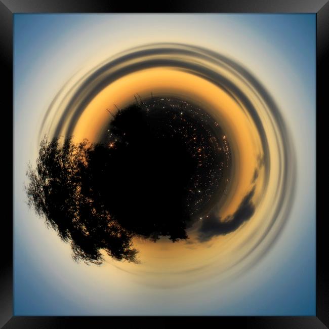 Sunrise Planet Framed Print by Gareth Willey