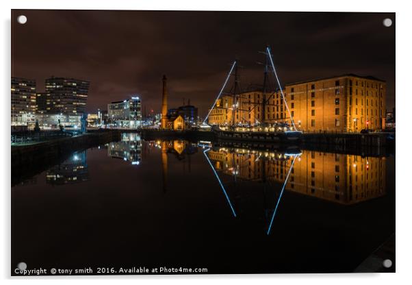 The Pumphouse, Liverpool Docks Acrylic by tony smith