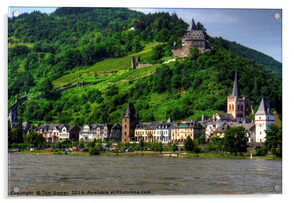 Bacharach am Rhein Acrylic by Tom Gomez