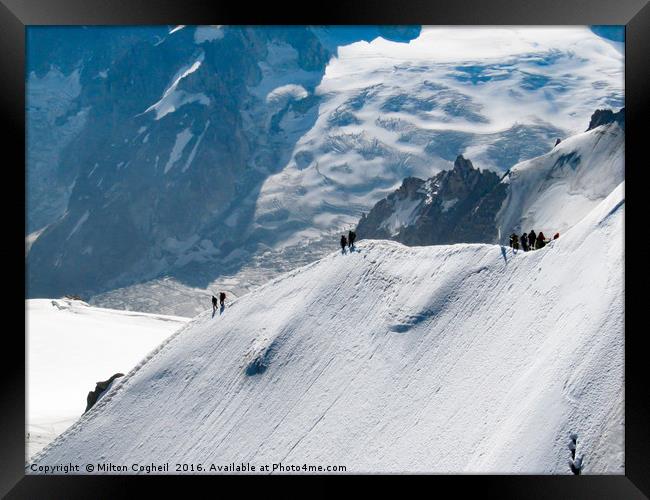 Mont Blanc, Chamonix Framed Print by Milton Cogheil