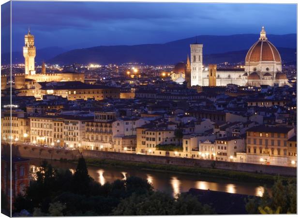 Florence at dusk Canvas Print by James Ford