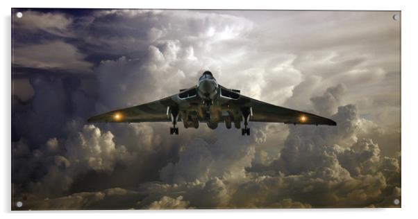 Vulcan On Approach Acrylic by J Biggadike