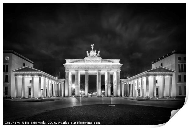 BERLIN Brandenburg Gate | Monochrome Print by Melanie Viola