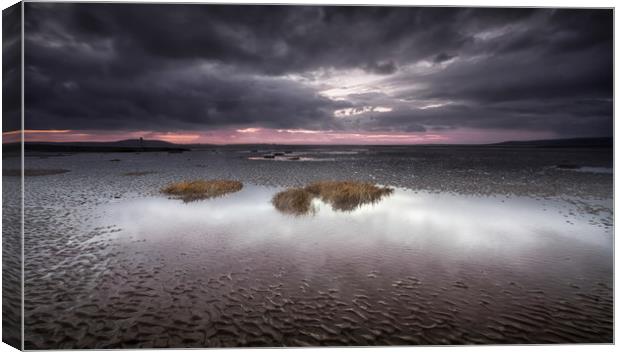 Machynys sunset Canvas Print by Leighton Collins
