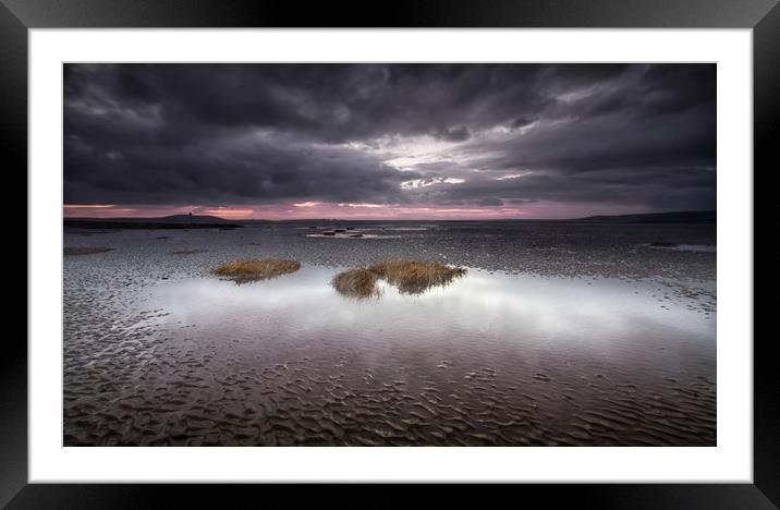 Machynys sunset Framed Mounted Print by Leighton Collins