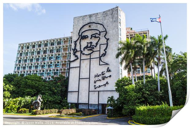 Che Guevara's iconic face Print by Jason Wells