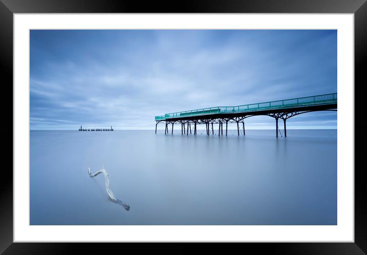 St. Annes Pier at high tide Framed Mounted Print by Colin Jarvis