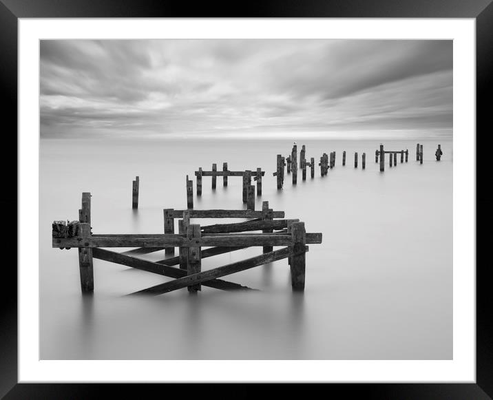 Swanage old Pier Framed Mounted Print by Colin Jarvis