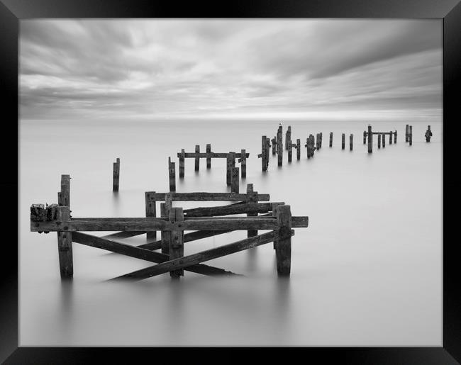 Swanage old Pier Framed Print by Colin Jarvis