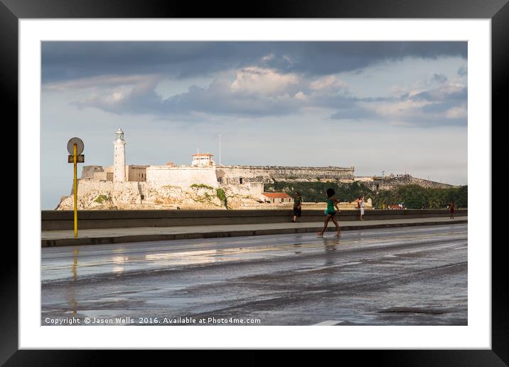 Morro Castle in the sunlight Framed Mounted Print by Jason Wells