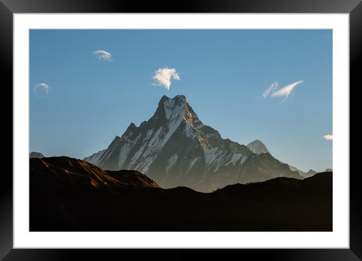 Mount Fishtail  Framed Mounted Print by Ambir Tolang