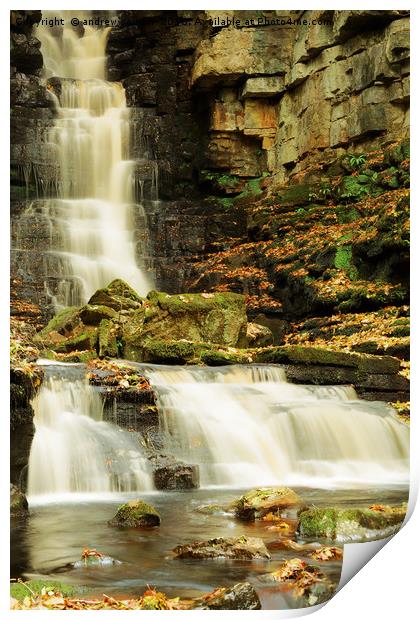 SLATE WATERFALL Print by andrew saxton