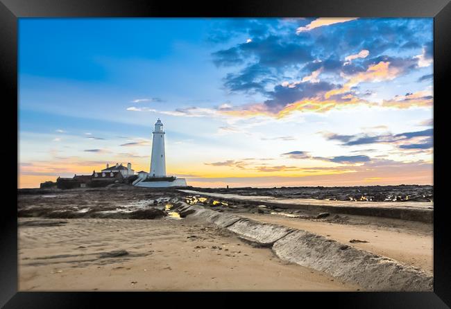 Sunrise at St. Marys Framed Print by Naylor's Photography