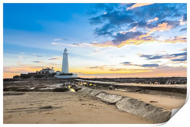 Sunrise at St. Marys Print by Naylor's Photography