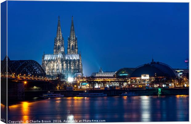 Cologne at Blue hours Canvas Print by Ankor Light