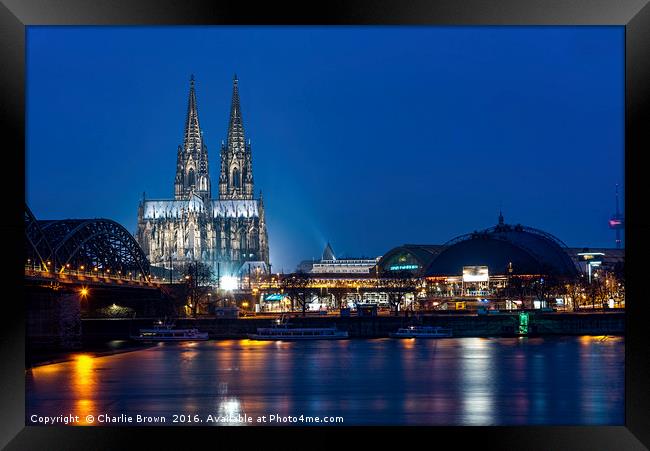 Cologne at Blue hours Framed Print by Ankor Light