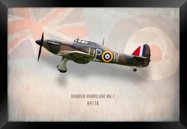 Hawker Hurricane Mk1 R4118 Framed Print by J Biggadike