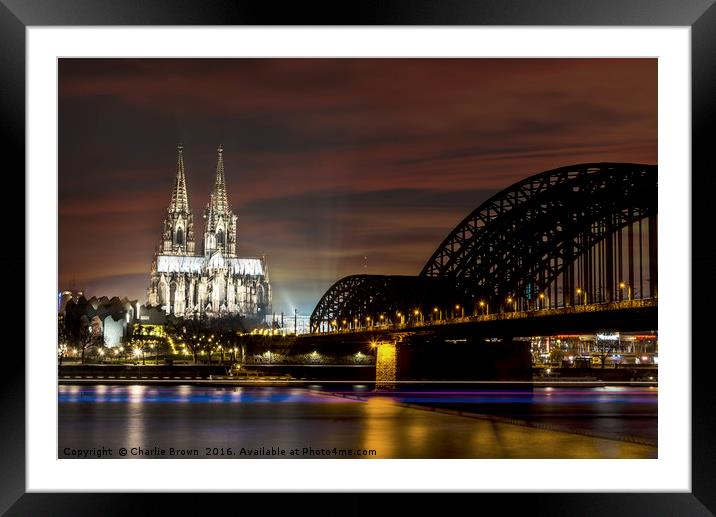 Cologne gothic cathedral Framed Mounted Print by Ankor Light