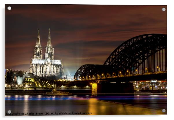 Cologne gothic cathedral Acrylic by Ankor Light