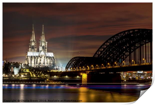 Cologne gothic cathedral Print by Ankor Light