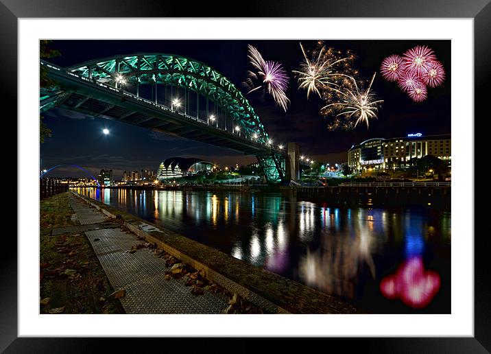 Tyne Bridge, Newcastle upon Tyne. Framed Mounted Print by David Lewins (LRPS)