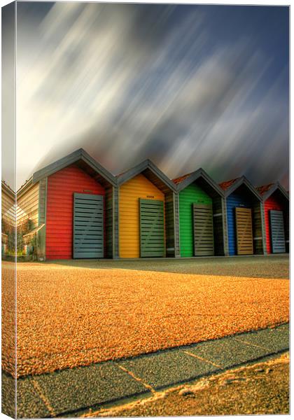 Beautiful Beach Huts Canvas Print by Toon Photography